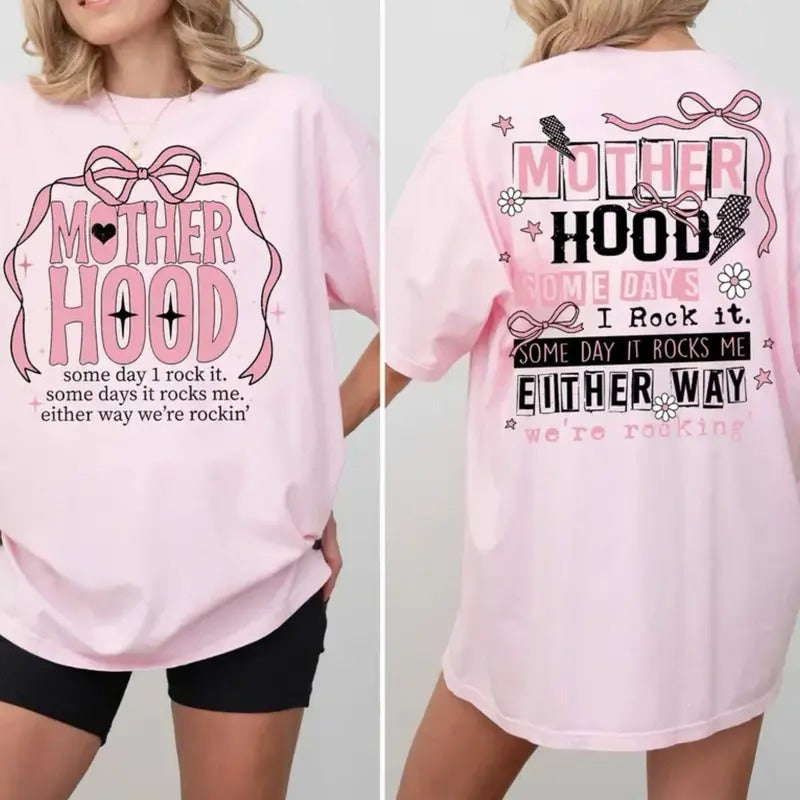 Motherhood Coquette Bow Mama - Adult & Kids T-Shirts, Sweatshirts & Hoodies apparel design preview 1