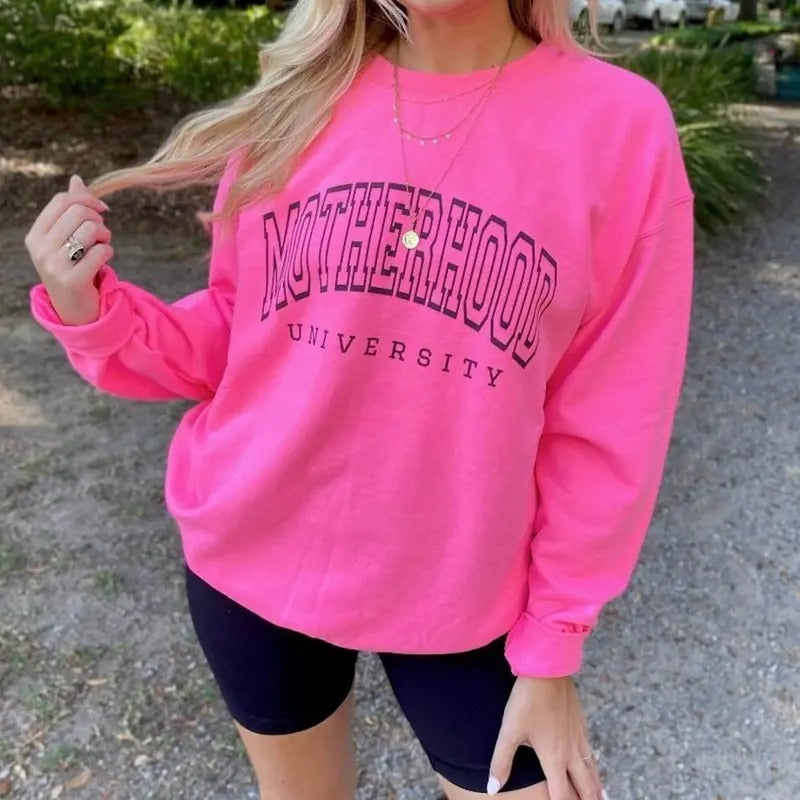 'Motherhood University' - Adult & Kids T-Shirts, Sweatshirts & Hoodies apparel design preview 1