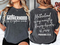 Motherhood Is Kingdom Work Christian Mom Bible Quote - Adult & Kids T-Shirts, Sweatshirts & Hoodies apparel design preview 1