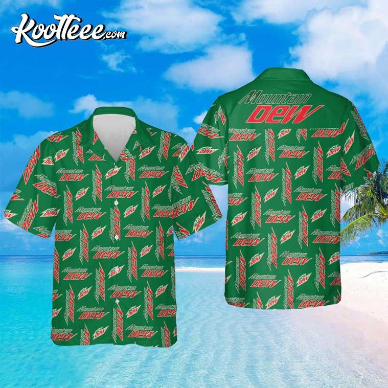 Mountain Dew Brand Logo Hawaiian - Adult & Kids T-Shirts, Sweatshirts & Hoodies apparel design preview 1