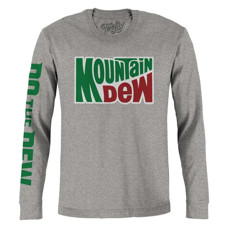 Mountain Dew Do Sleeve Print Gray - Adult & Kids T-Shirts, Sweatshirts & Hoodies apparel design preview 1