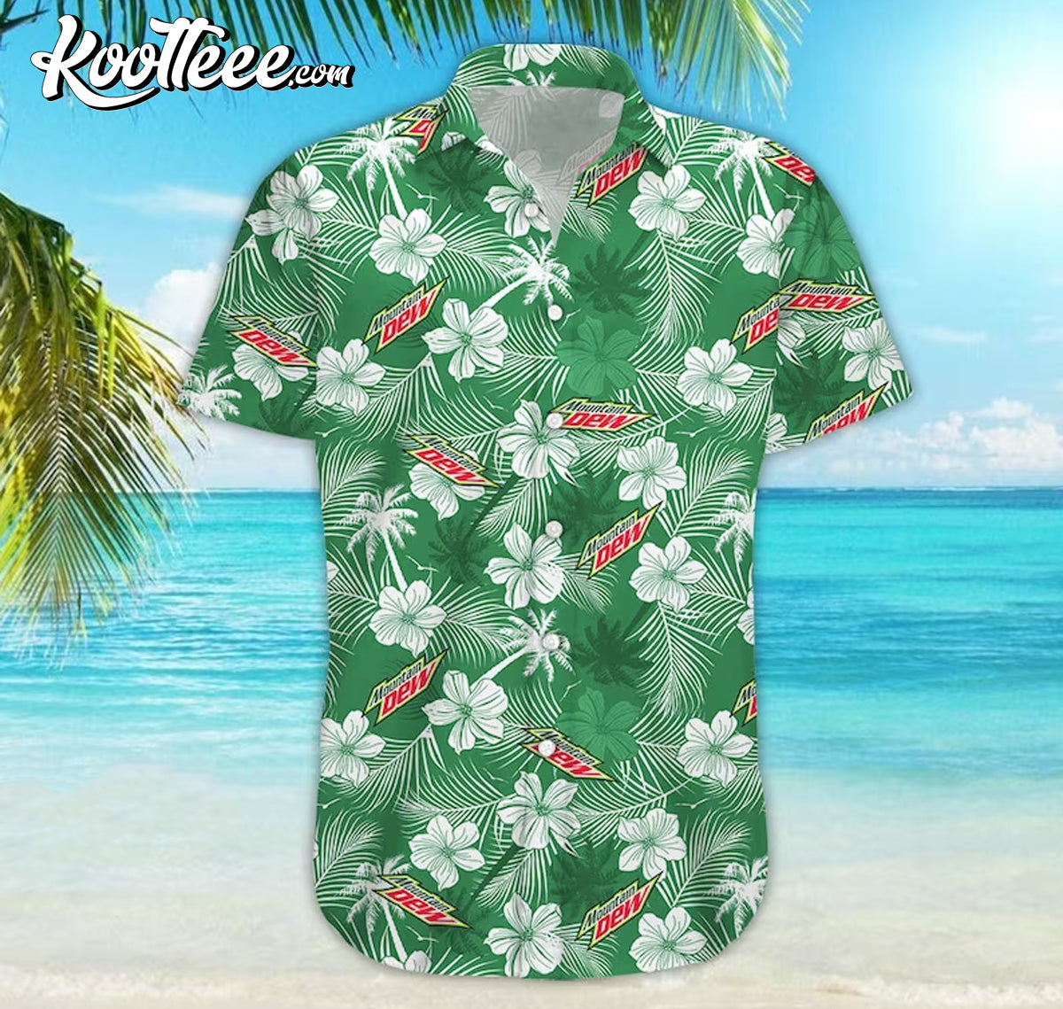 Mountain Dew Hawaiian And Shorts - Adult & Kids T-Shirts, Sweatshirts & Hoodies apparel design preview 1
