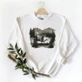 Mountains Lake Evergreens Mallard Duck Hunters - Adult & Kids T-Shirts, Sweatshirts & Hoodies apparel design preview 1