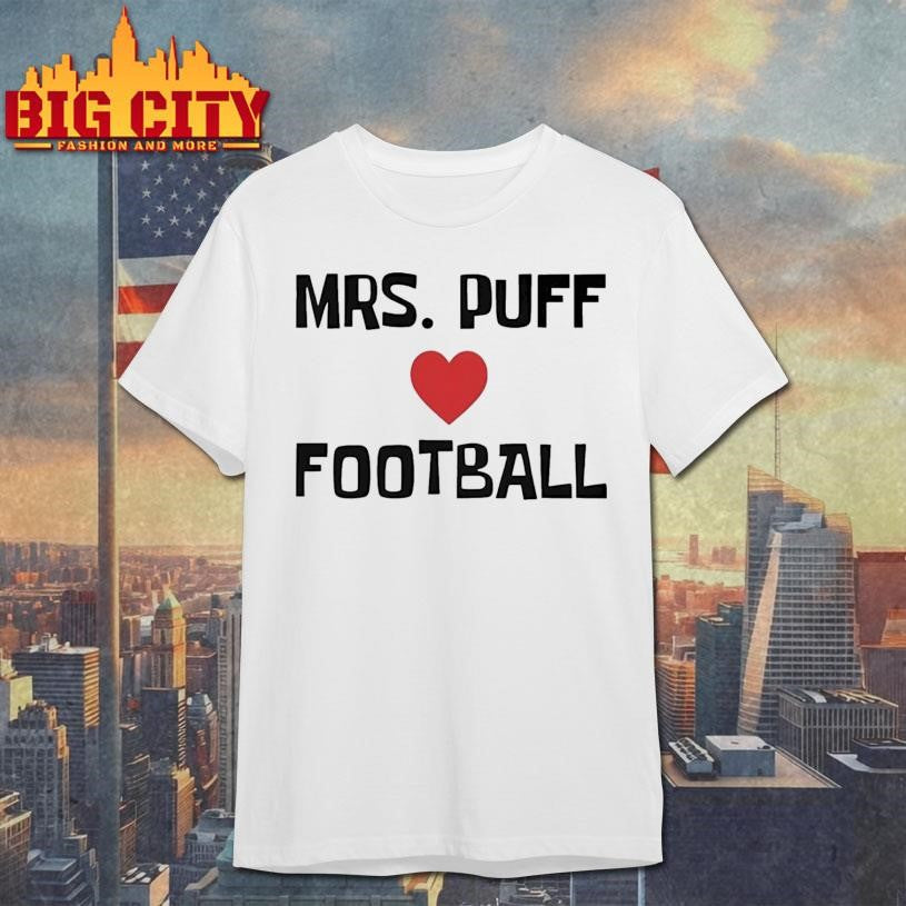 Mrs Puff Love Football - Adult & Kids T-Shirts, Sweatshirts & Hoodies apparel design preview 1