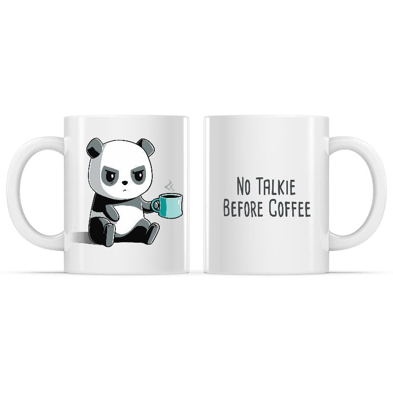 No Talkie Before Coffee Mug - Adult & Kids T-Shirts, Sweatshirts & Hoodies apparel design preview 1