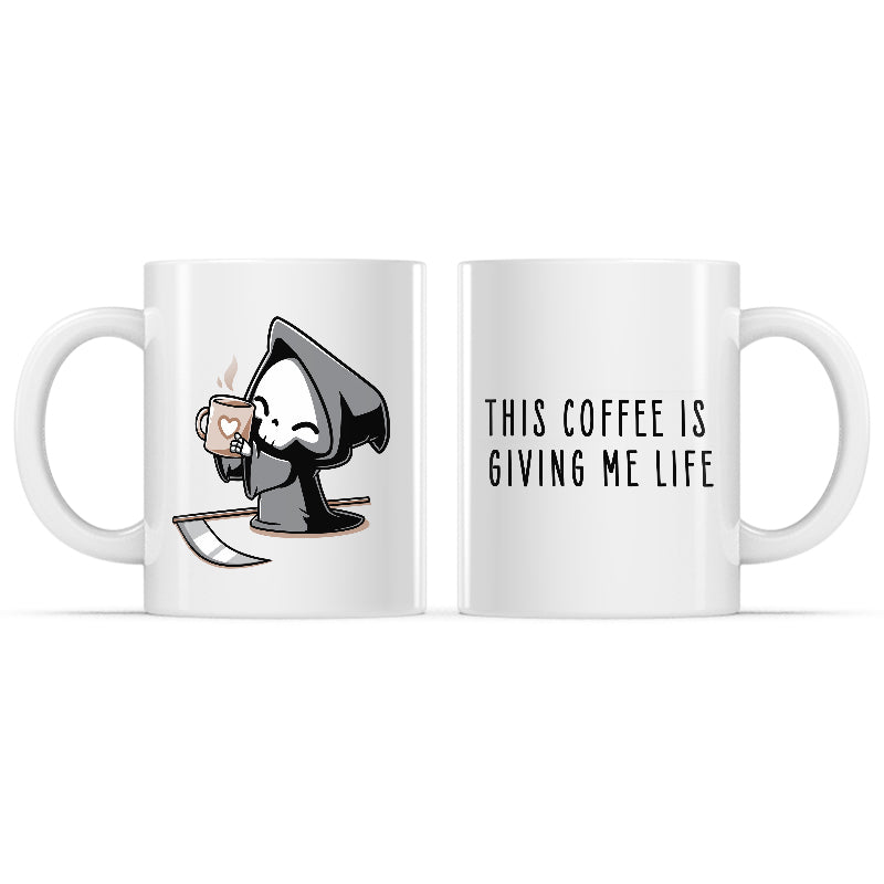 This Coffee Is Giving Me Life Mug - Adult & Kids T-Shirts, Sweatshirts & Hoodies apparel design preview 1