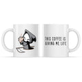 This Coffee Is Giving Me Life Mug - Adult & Kids T-Shirts, Sweatshirts & Hoodies apparel design preview 1