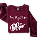 My Blood Type Is Dr Pepper Classic Menswear - Adult & Kids T-Shirts, Sweatshirts & Hoodies apparel design preview 1