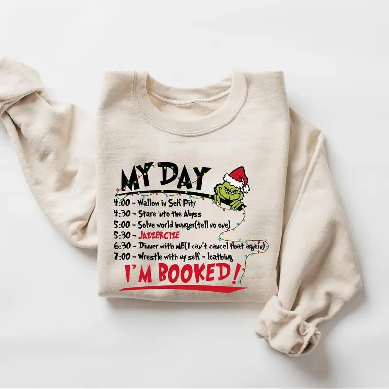My Day I'M Booked - Adult & Kids T-Shirts, Sweatshirts & Hoodies apparel design preview 1