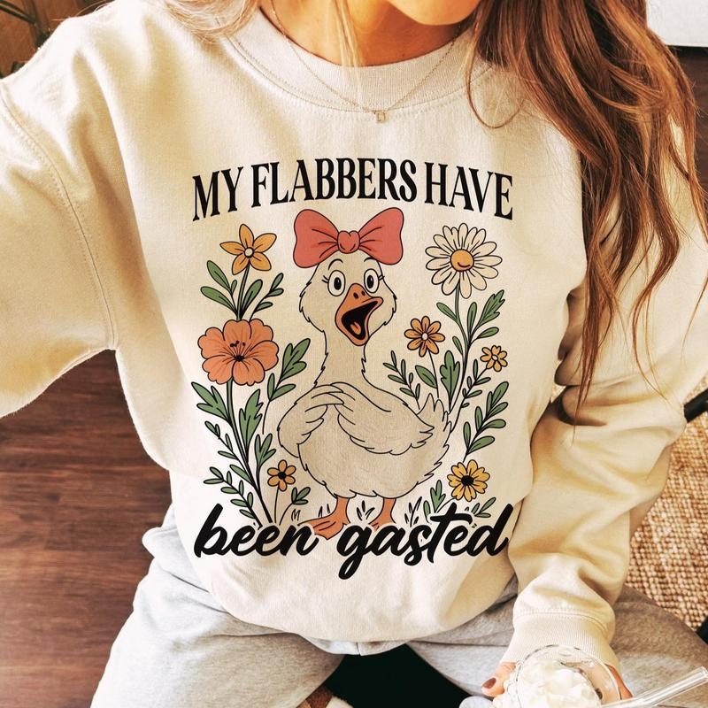 My Flabbers Have Been Gasted Funny Gag Rude Goose - Adult & Kids T-Shirts, Sweatshirts & Hoodies apparel design preview 1
