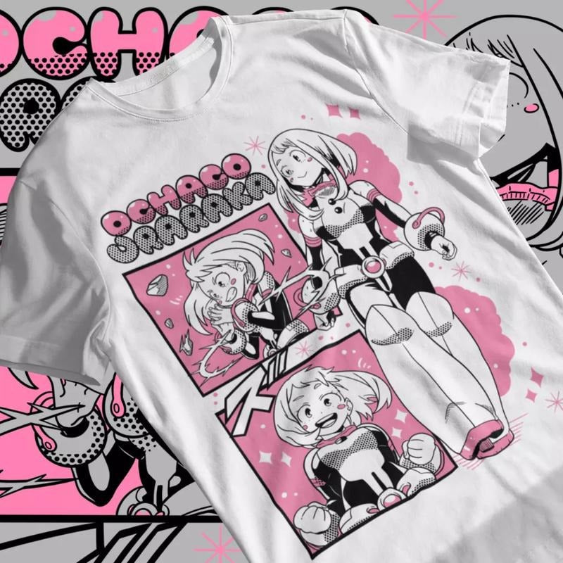 My Hero Academia Ochaco Uraraka Anime Manga Lover - Adult & Kids T-Shirts, Sweatshirts & Hoodies apparel design preview 1