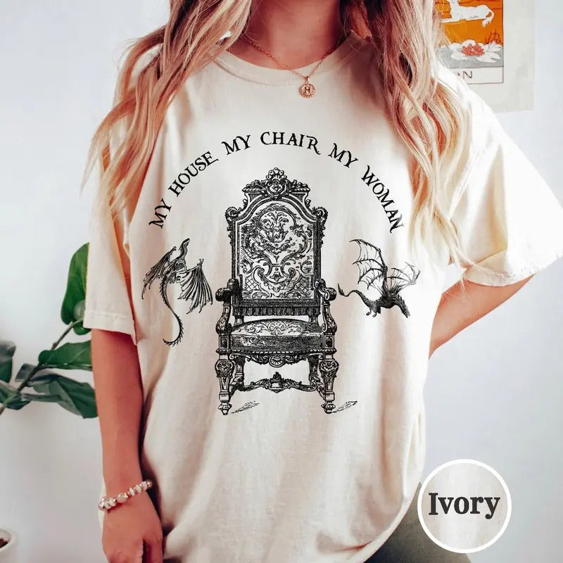 My House Chair Woman Xaden Riorson Iron Flame Fourth - Adult & Kids T-Shirts, Sweatshirts & Hoodies apparel design preview 1