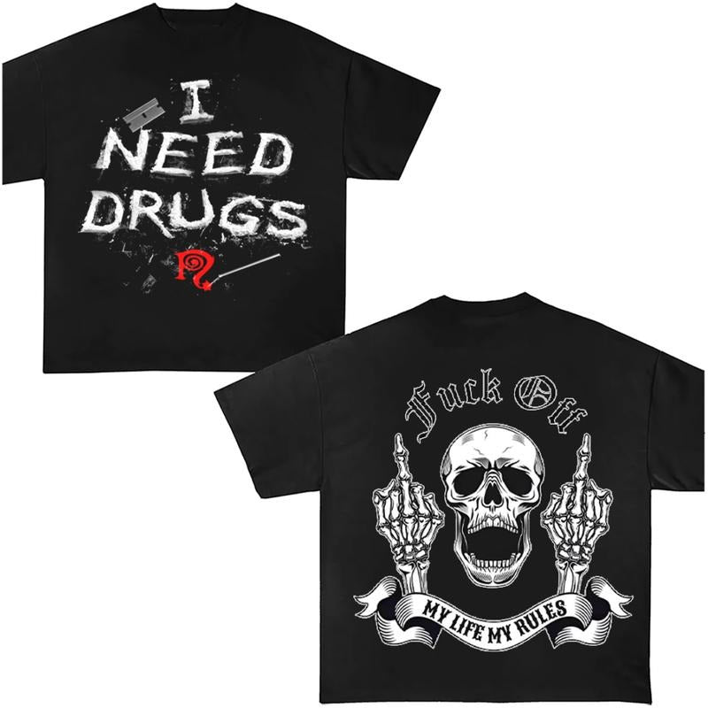 My Life Rules Y2K Cotton Top Streetwear - Adult & Kids T-Shirts, Sweatshirts & Hoodies apparel design preview 1