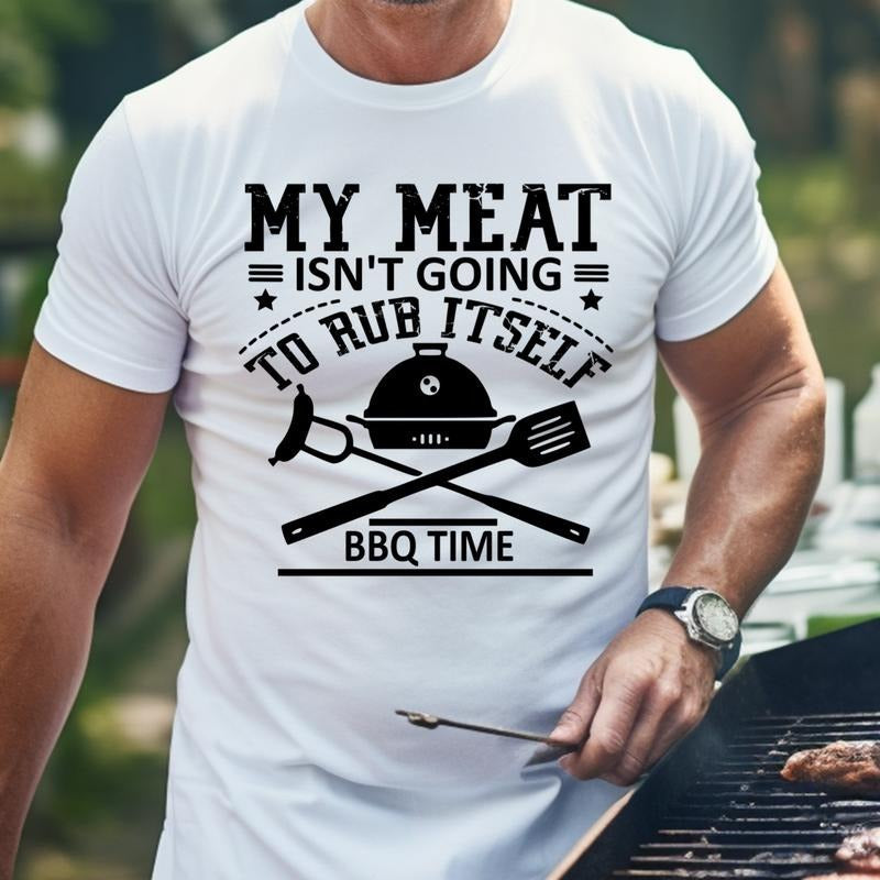 My Meat Isn'T Going Rub Itself Bella Canvas - Adult & Kids T-Shirts, Sweatshirts & Hoodies apparel design preview 1