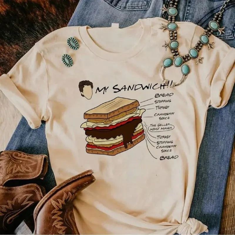 My Sandwitch Bread Stuffing Turkey Friends Tv - Adult & Kids T-Shirts, Sweatshirts & Hoodies apparel design preview 1