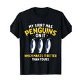 My Has Penguins Penguin Lover Bird Watcher Made USA - Adult & Kids T-Shirts, Sweatshirts & Hoodies apparel design preview 1