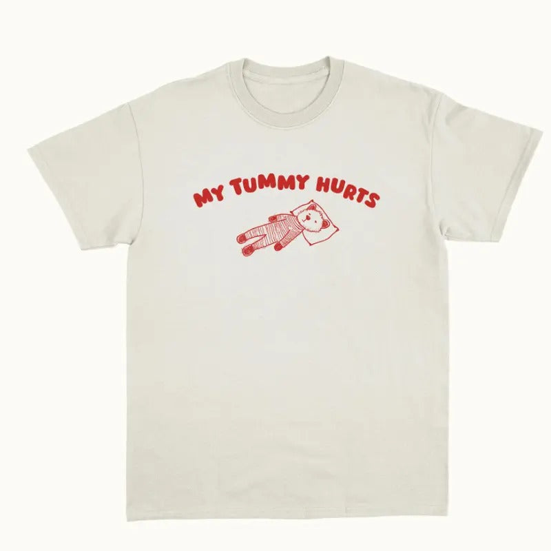 My Tummy Hurts T Shirtstyle{N002}2 - Adult & Kids T-Shirts, Sweatshirts & Hoodies apparel design preview 1