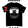 My Tummy Hurts But I Am Brave Animals 2 - Adult & Kids T-Shirts, Sweatshirts & Hoodies apparel design preview 1