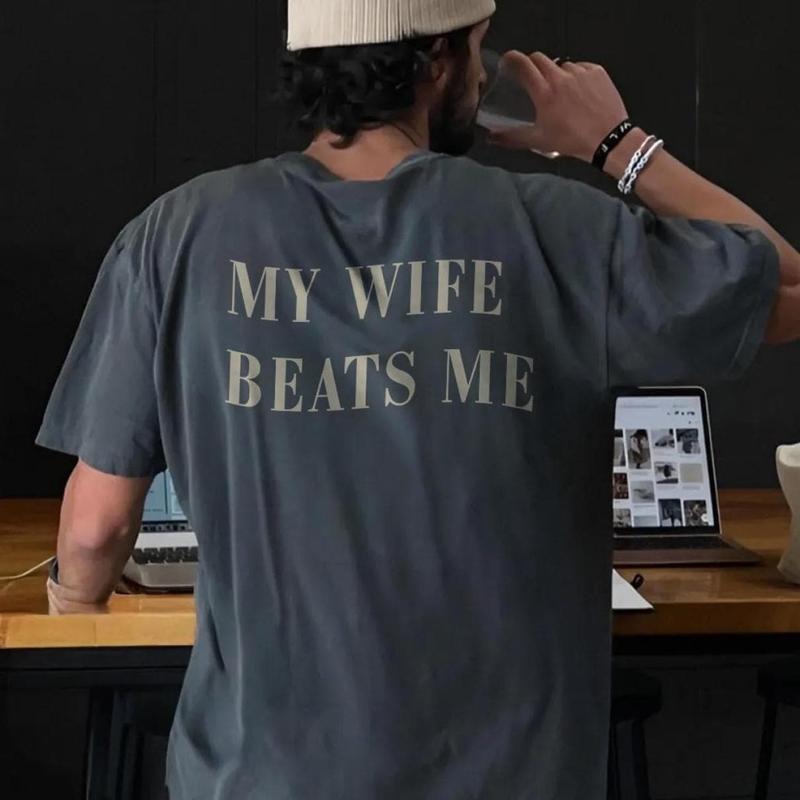 My Wife Beats Me Funny Saying Matching Couple - Adult & Kids T-Shirts, Sweatshirts & Hoodies apparel design preview 1