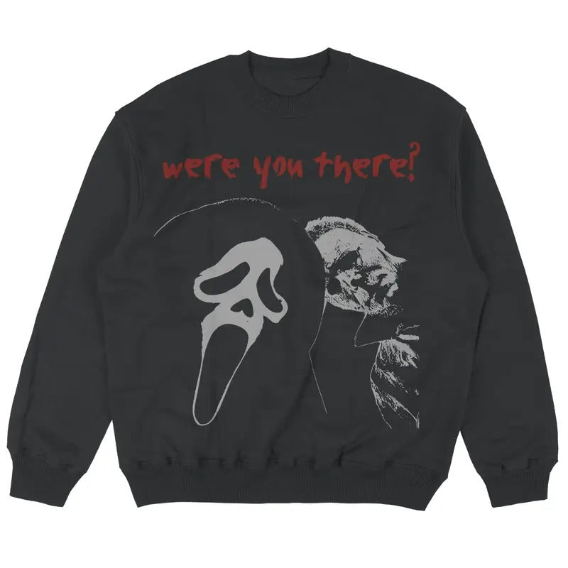 Scream Myers "Were You There" Michael Ghostface Movie - Adult & Kids T-Shirts, Sweatshirts & Hoodies apparel design preview 1