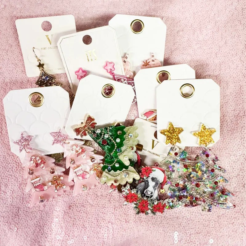 Mystery Earrings Festive Fun Surprise Jewelry - Adult & Kids T-Shirts, Sweatshirts & Hoodies apparel design preview 1