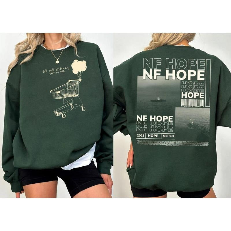N.F Hope Tour 2 Sides Rapper World Fans - Adult & Kids T-Shirts, Sweatshirts & Hoodies apparel design preview 1