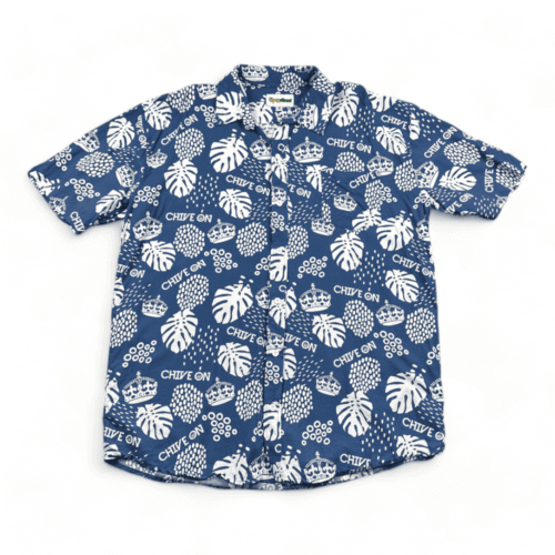 Chive On Hawaiian Blue White Botanical Crown Tipsy - Adult & Kids T-Shirts, Sweatshirts & Hoodies apparel design preview 1