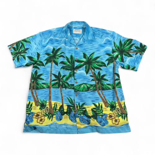 Vintage Reservoir Hawaiian Adult LARGE Blue Ocean - Adult & Kids T-Shirts, Sweatshirts & Hoodies apparel design preview 1