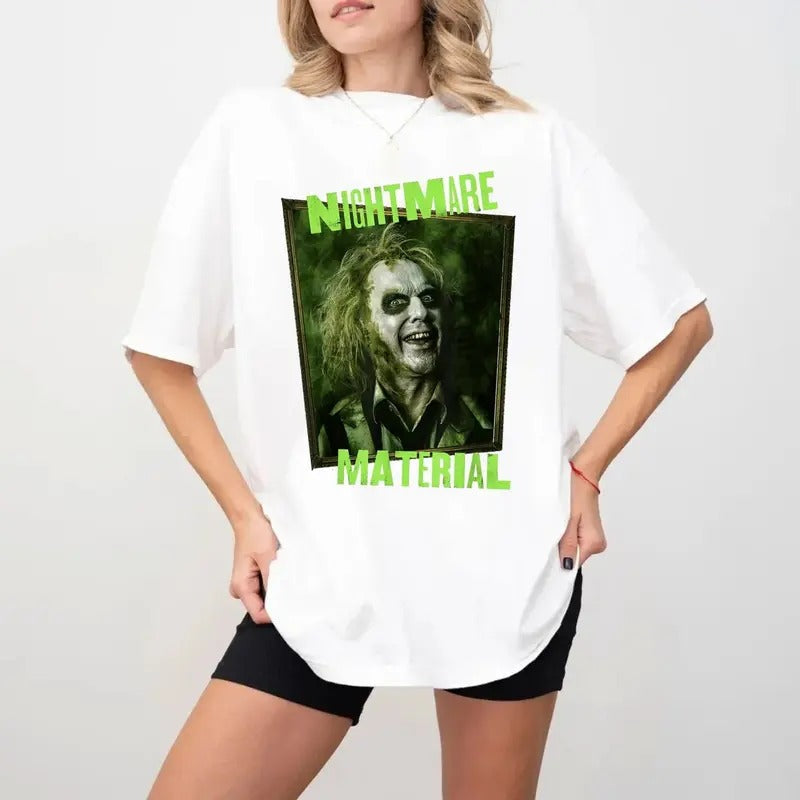 N3ver Trust Liv1ng Halloween Be3tle Movies Betelgeuse - Adult & Kids T-Shirts, Sweatshirts & Hoodies apparel design preview 1