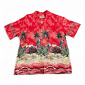 Vintage Kys Hawaiian Adult LARGE Red Aloha Tropical - Adult & Kids T-Shirts, Sweatshirts & Hoodies apparel design preview 1