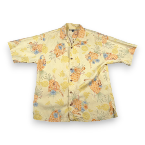 Vintage Tommy Bahama Hawaiian Adult MEDIUM Yellow - Adult & Kids T-Shirts, Sweatshirts & Hoodies apparel design preview 1