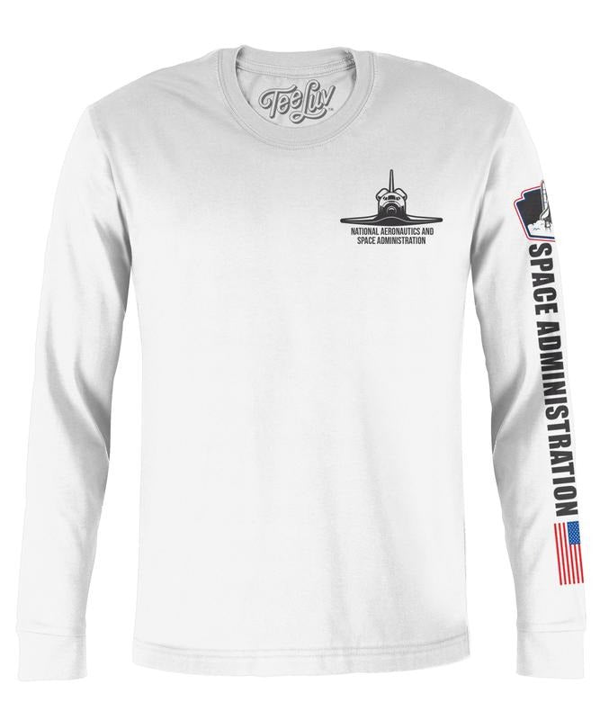 NASA Shuttle White - Adult & Kids T-Shirts, Sweatshirts & Hoodies apparel design preview 1
