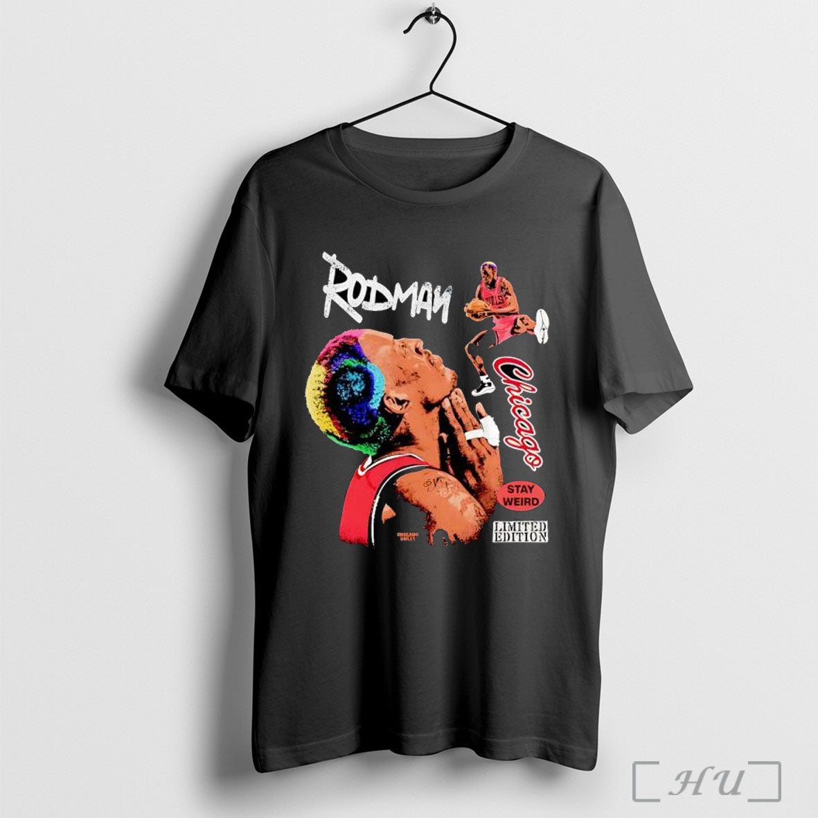 Nba Dennis Rodman Basketball Pray Retro - Adult & Kids T-Shirts, Sweatshirts & Hoodies apparel design preview 1