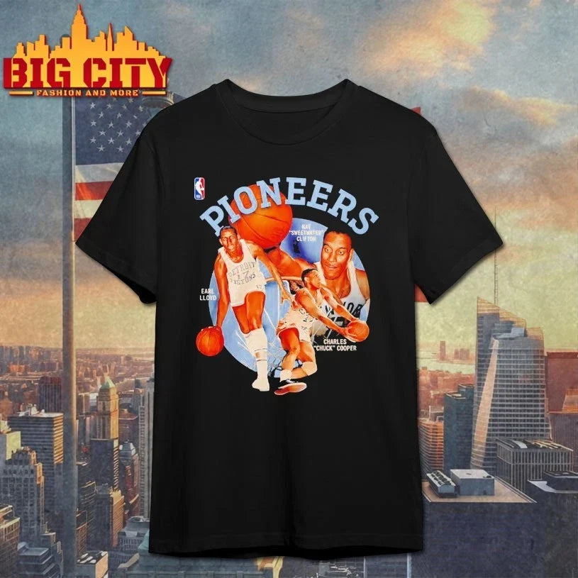 NBA Pioneers Day Nat Sweetwater Clifton Earl Lloyd - Adult & Kids T-Shirts, Sweatshirts & Hoodies apparel design preview 1