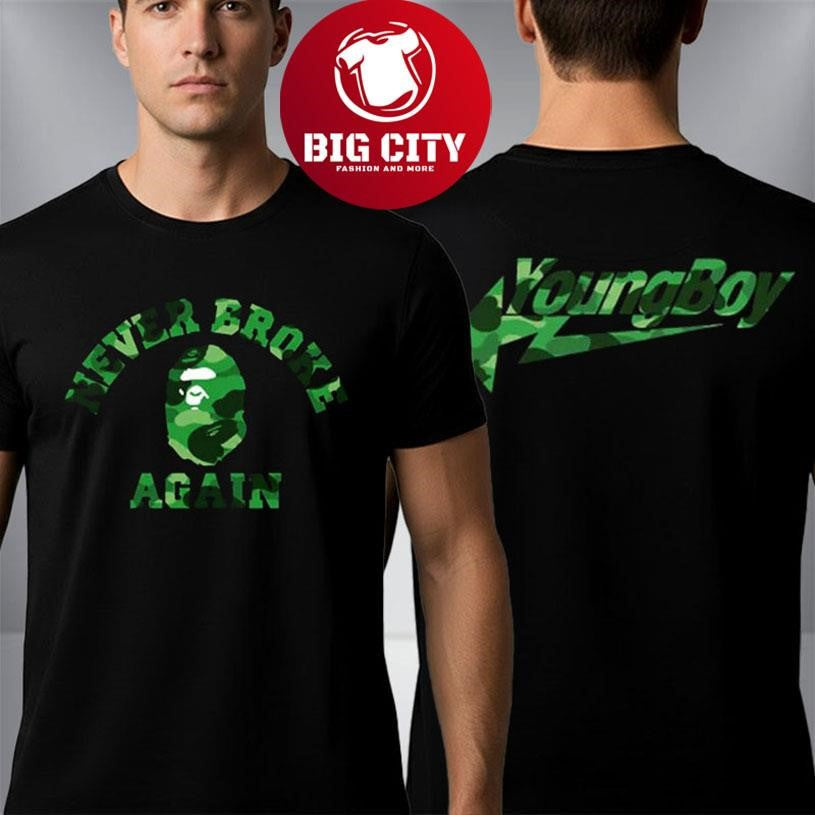 NBA YoungBoy King x BAPE Never Broke Again Staa Logo - Adult & Kids T-Shirts, Sweatshirts & Hoodies apparel design preview 1