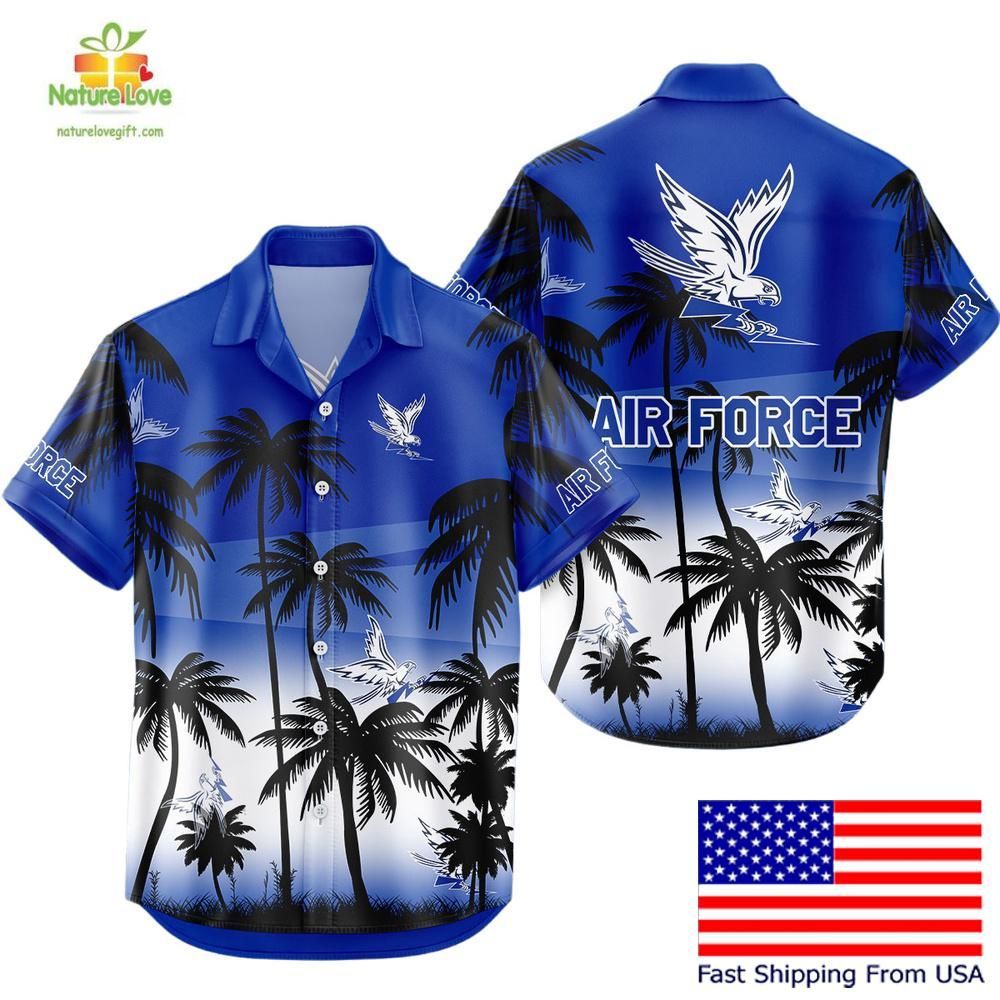 Air Force Falcons Hawaiian Tropical Coconut Forest - Adult & Kids T-Shirts, Sweatshirts & Hoodies apparel design preview 1