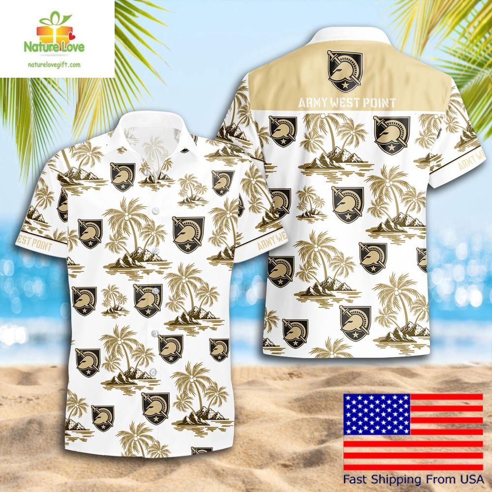 Army Black Knights NCAA Hawaiian Coconut Tree Logo - Adult & Kids T-Shirts, Sweatshirts & Hoodies apparel design preview 1