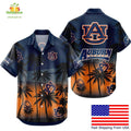 Auburn Tigers Hawaiian NCAA Tropical Coconut Forest - Adult & Kids T-Shirts, Sweatshirts & Hoodies apparel design preview 1