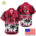 NCAA Ball State Cardinals Hawaiian Tropical Coconut - Adult & Kids T-Shirts, Sweatshirts & Hoodies apparel design preview 1