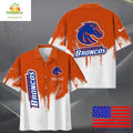 Boise State Broncos Hawaiian with Paint Splatter Logo - Adult & Kids T-Shirts, Sweatshirts & Hoodies apparel design preview 1