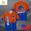 Boise State Broncos Hawaiian Paint Splatter Fan - Adult & Kids T-Shirts, Sweatshirts & Hoodies apparel design preview 1
