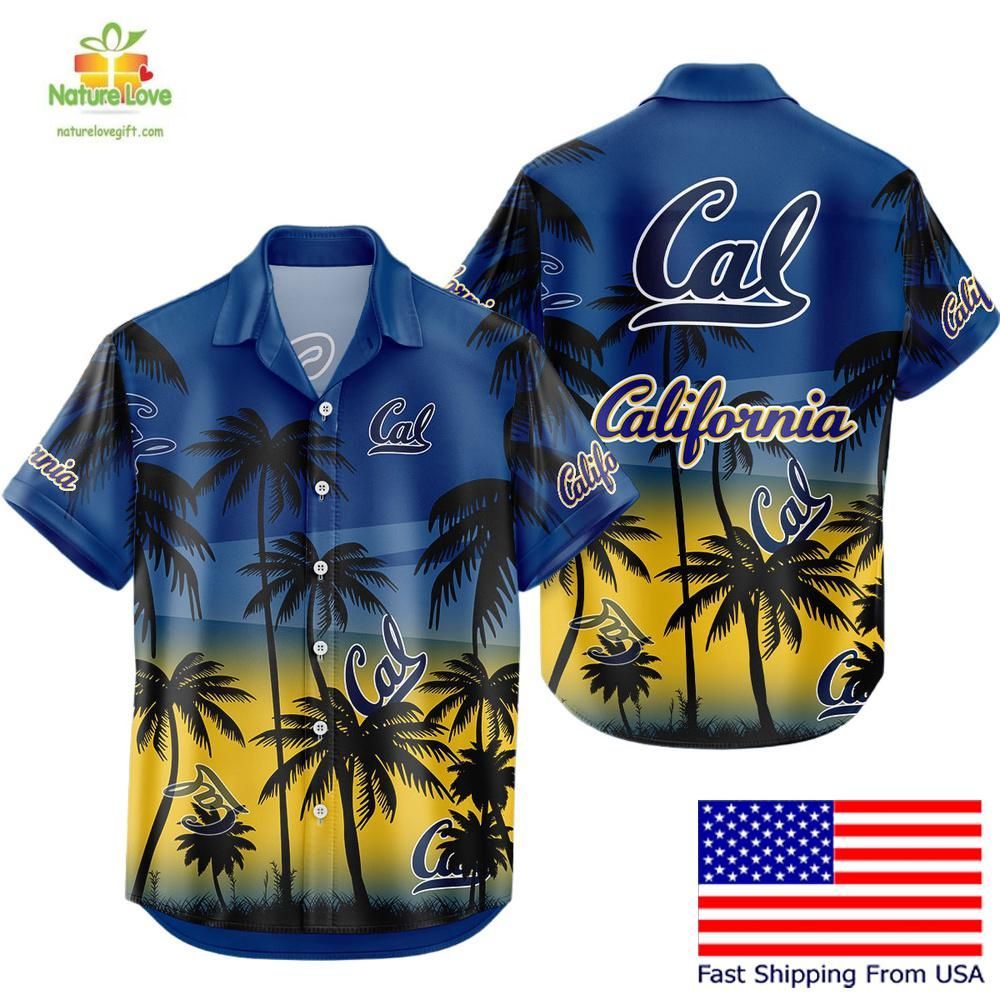 California Golden Bears Hawaiian Tropical Coconut - Adult & Kids T-Shirts, Sweatshirts & Hoodies apparel design preview 1
