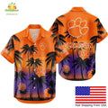 Clemson Tigers Hawaiian NCAA Tropical Coconut Forest - Adult & Kids T-Shirts, Sweatshirts & Hoodies apparel design preview 1