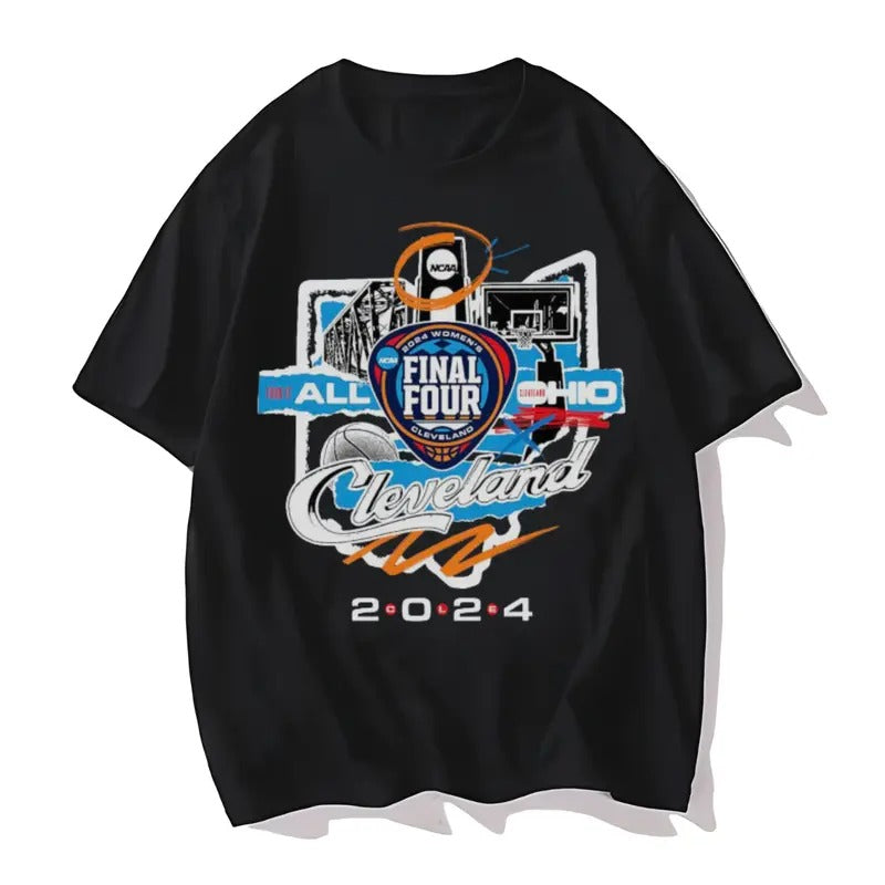 NCAA Final Four 2024 Basketball Team Cleveland Ohio - Adult & Kids T-Shirts, Sweatshirts & Hoodies apparel design preview 1