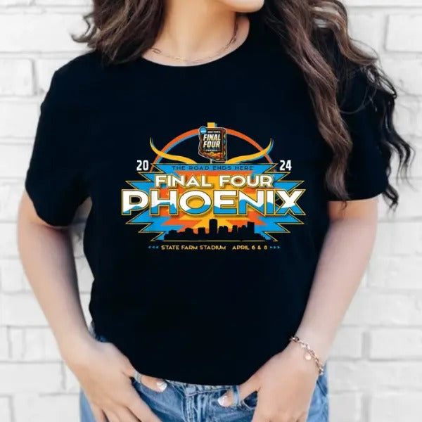 NCAA Final Four Basketball 2024 Phoenix Short Sleeve - Adult & Kids T-Shirts, Sweatshirts & Hoodies apparel design preview 1