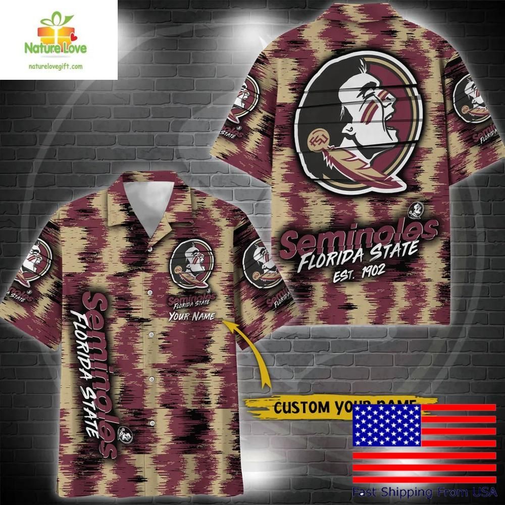 Florida State Seminoles Ikat Hawaiian for Fans - Adult & Kids T-Shirts, Sweatshirts & Hoodies apparel design preview 1