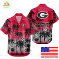 Georgia Bulldogs Hawaiian Tropical Coconut Forest Fan - Adult & Kids T-Shirts, Sweatshirts & Hoodies apparel design preview 1