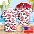 Georgia Bulldogs Hawaiian Coconut Tree Logo Summer - Adult & Kids T-Shirts, Sweatshirts & Hoodies apparel design preview 1