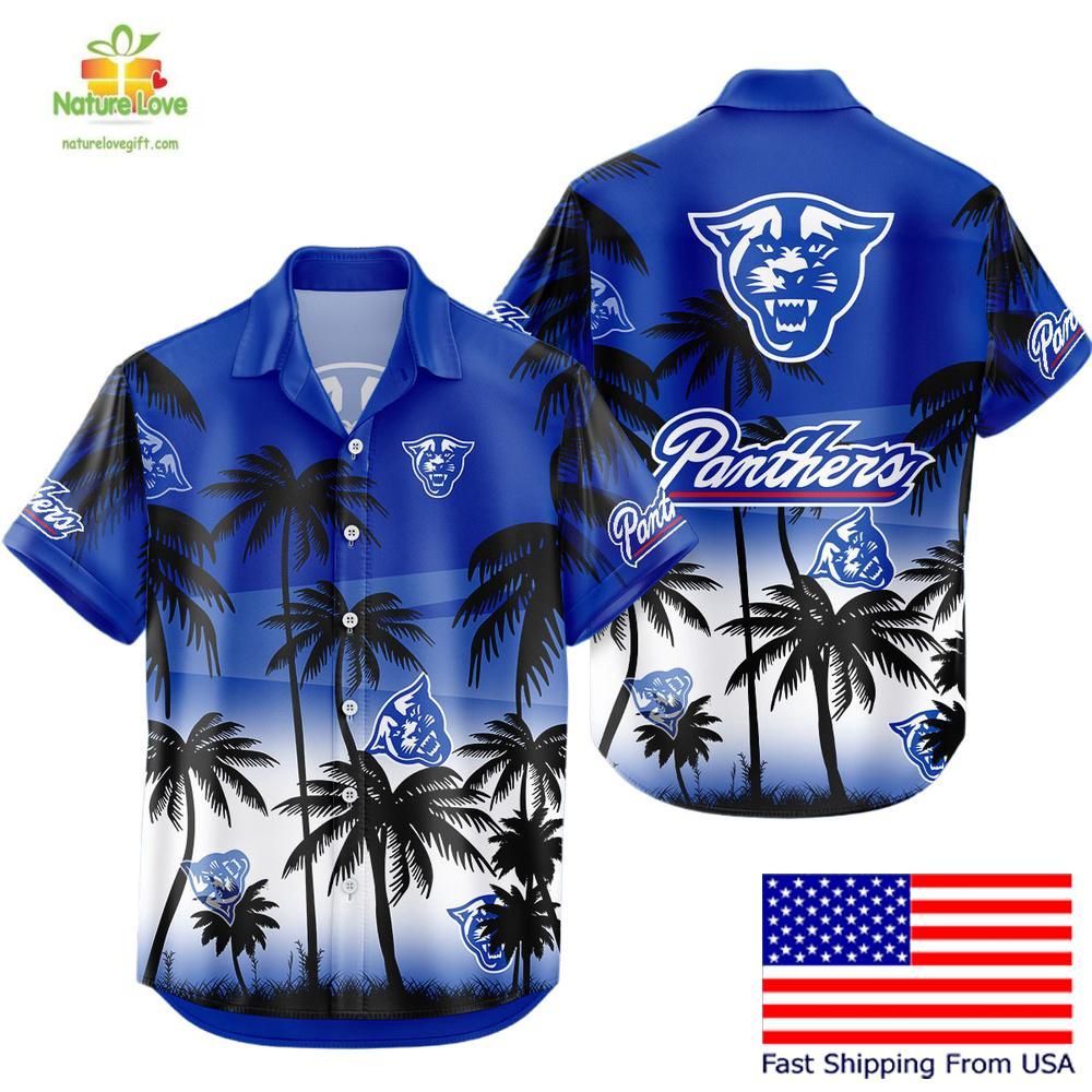 Georgia State Panthers Hawaiian Tropical Coconut - Adult & Kids T-Shirts, Sweatshirts & Hoodies apparel design preview 1