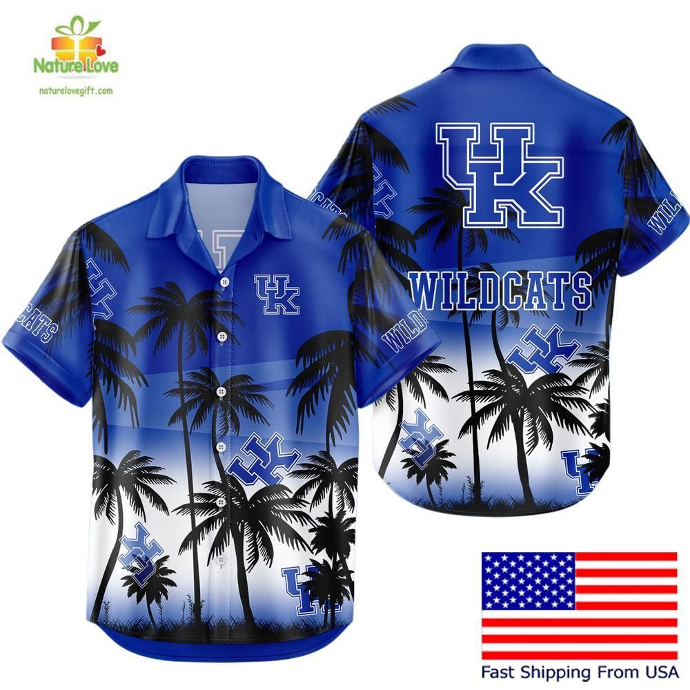 Kentucky Wildcats Hawaiian Coconut Forest Tropical - Adult & Kids T-Shirts, Sweatshirts & Hoodies apparel design preview 1